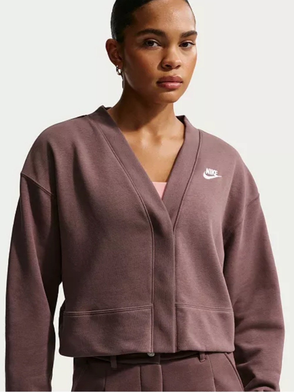 NWT Nike Sportswear Club Fleece Loose Cardigan